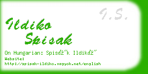 ildiko spisak business card